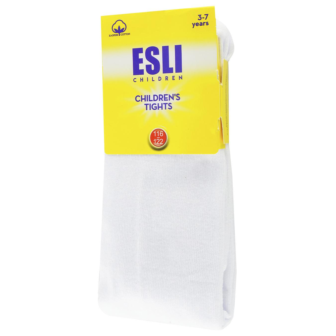 

Колготы детские Esli белый размер 116-122