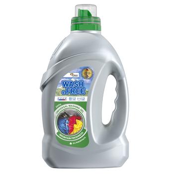 Гель для стирки Wash&Free Горная свежесть универсальный 2кг - купить, цены на Идеал - фото 1