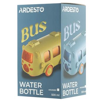 Ardesto Bear Bus Water Bottle 500ml Light Blue