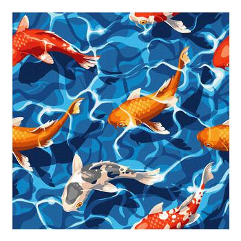 Ideyka Japanese Carps Painting by Numbers 40x40cm - buy, prices for COSMOS - photo 1