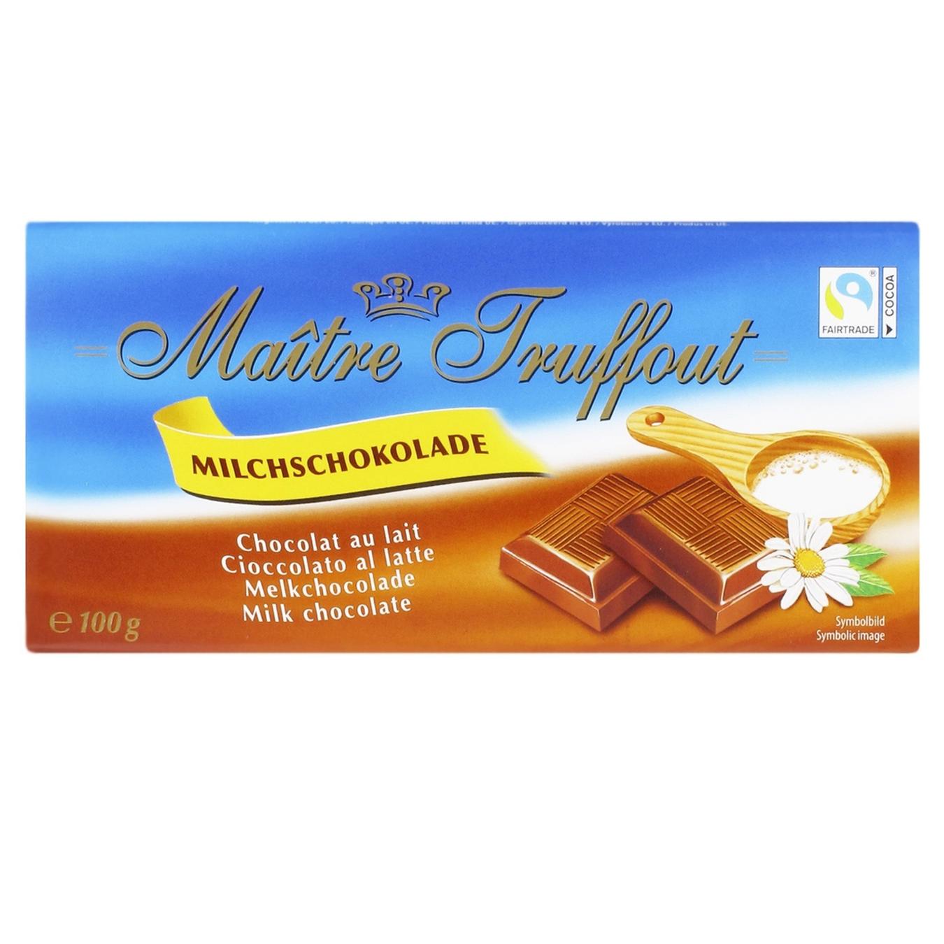 

Шоколад молочный Maitre Truffout 100г