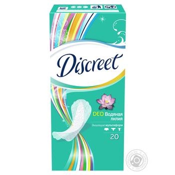 Liners Discreet Deo Water Lily Multiform 20pcs - buy, prices for MegaMarket - photo 2