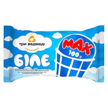 Мороженое Три Медведя белое 100г - купить, цены на Auchan - фото 1