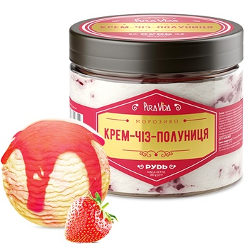 Rud Pura Vida Cream-Cheese Strawberry Ice-Cream 350g - buy, prices for MegaMarket - photo 2