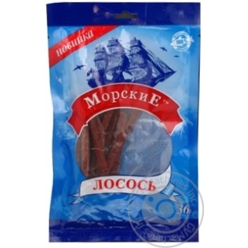 Лосось Морские сушеный соленый 36г Украина - купить, цены на NOVUS - фото 1