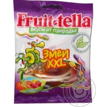 Цукерки жувальні Fruit-tella Змії XXL + Фруктовий сік 70г - купити, ціни на NOVUS - фото 4