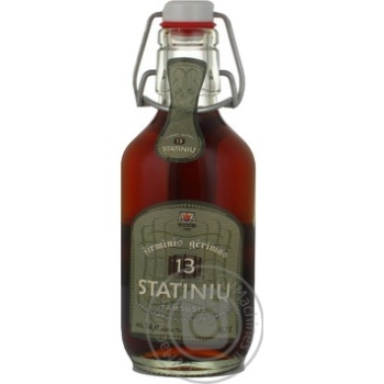 Pasteurized dark beer Vilniaus Alus 13 Statiniu glass bottle 14%alc 200ml Lithuania - buy, prices for NOVUS - photo 1