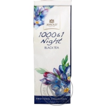 Black tea Askold 1000&1 Night with passion fruit and grapes flavor 80g Ukraine - buy, prices for NOVUS - photo 2