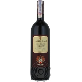Wine rosso Castellani Rosso toscano red dry 12% 2010year 750ml glass bottle Toscana Italy - buy, prices for MegaMarket - photo 5