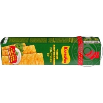 Rectangle potato chips KartoFan with the taste of sour cream and greens 60g - buy, prices for NOVUS - photo 2