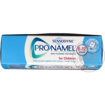 Зубная паста Sensodyne Пронамель детская 6-12лет 50мл купить, цены на МегаМаркет - фото 5