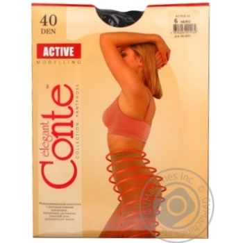 Tights Conte polyamide for women 40den 6size - buy, prices for MegaMarket - photo 1