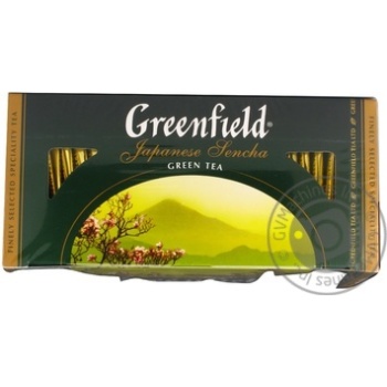 Green pekoe tea Greenfield Japanese Sencha 25х2g teabags Russia - buy, prices for - photo 24