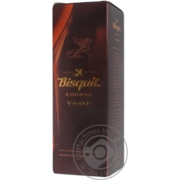 Cognac Bisquit 40% vsop 700ml glass bottle France - buy, prices for NOVUS - photo 3