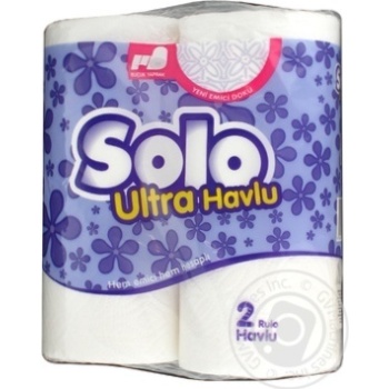 Рушник кухонний Solo білий 2шт/уп купити, ціни на МегаМаркет - фото 1
