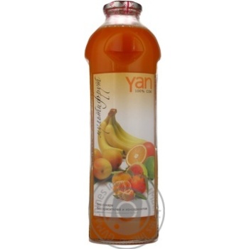 Reconstituted sugar-free juice Yan multifruit glass bottle 930ml Armenia - buy, prices for MegaMarket - photo 2