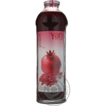 Sugar-free juice produced by cold pressing Yan pomegranate glass bottle 930ml Armenia - buy, prices for MegaMarket - photo 2