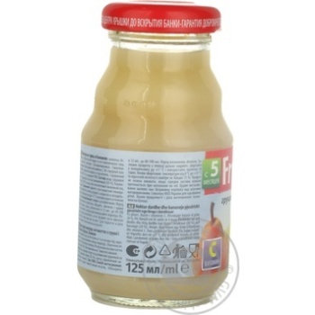 Reconstituted pasteurized homogenized gluten-free nectar enriched with vitamin C and pulp Frutek pears and bananas for children from 5+ months 125ml Slovenia - buy, prices for - photo 9