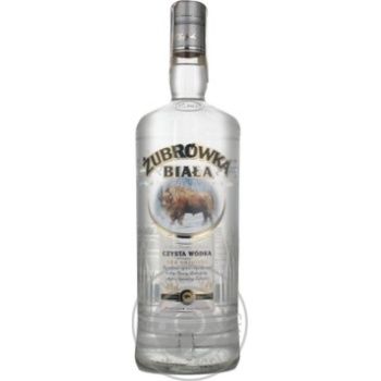 Горілка Zubrowka Бяла 1л купити, ціни на МегаМаркет - фото 1