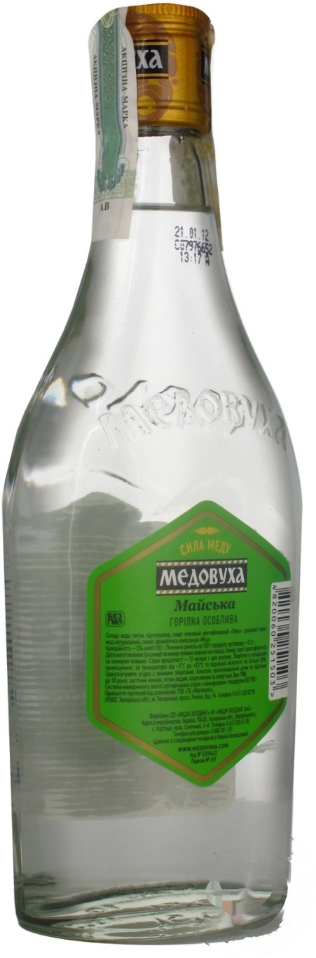 

Водка Медовуха Майская особая 40% 0,5л