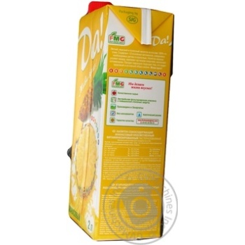 Unclarified juice-containing drink with vitamins Da! Pineapple tetra pak 2000ml Ukraine - buy, prices for - photo 12