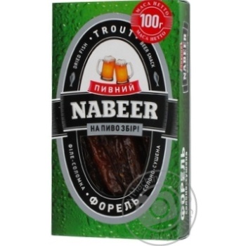 Форель Пивний NABEER філе-соломка солоно-сушена 100г Україна купити, ціни на МегаМаркет - фото 8