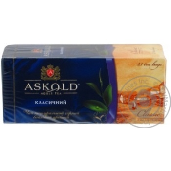 Black pekoe tea Askold Classic 25x1.75g teabags - buy, prices for MegaMarket - photo 1