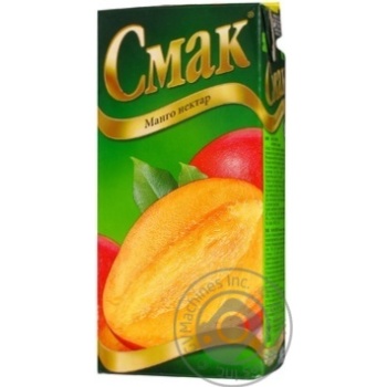 Reconstituted nectar with sugar and pulp Smak mango tetra pak 1000ml Ukraine - buy, prices for MegaMarket - photo 6