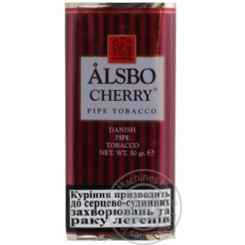 Тютюн Alsbo Pipe Tobacco Cherry 50г купить, цены на МегаМаркет - фото 1