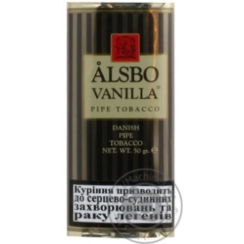 Тютюн Alsbo Pipe Tobacco Vanilla 50г купить, цены на МегаМаркет - фото 1