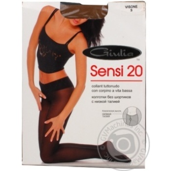 Giulia Sensi Low Waist Visone Women's Tights 20den 3s - buy, prices for MegaMarket - photo 1