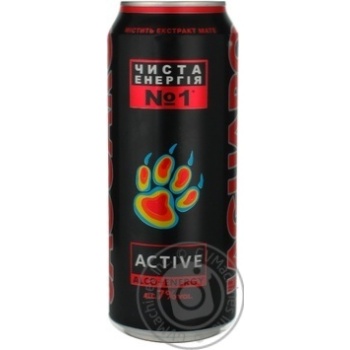 Low-alcohol energy drink Jaguaro Active 7%alc. can 500ml Russia - buy, prices for NOVUS - photo 8