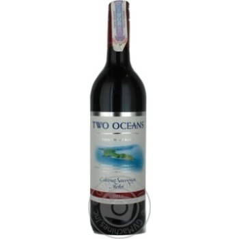 Wine sauvignon-merlot Two oceans red dry 14% 2010year 750ml glass bottle Republic of south africa - buy, prices for MegaMarket - photo 7