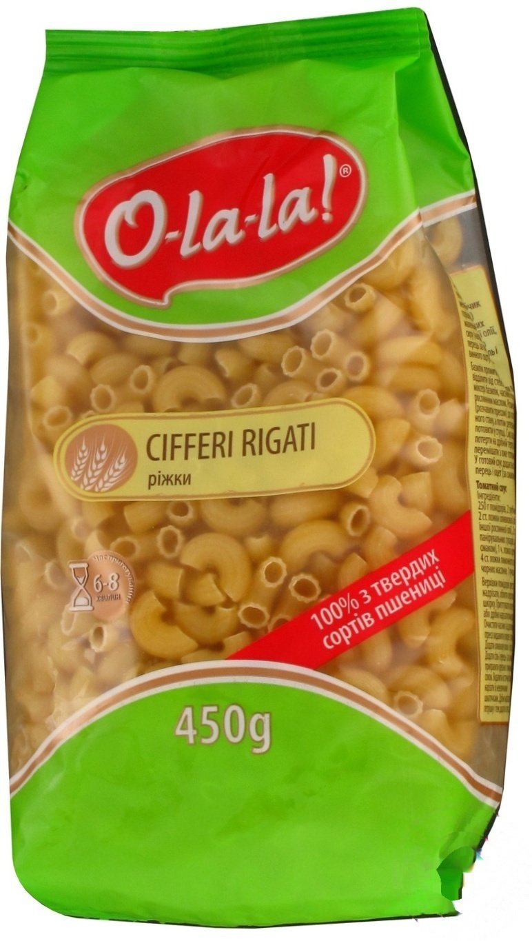 

Макароны O-la-la! Cifferi Rigati 450г