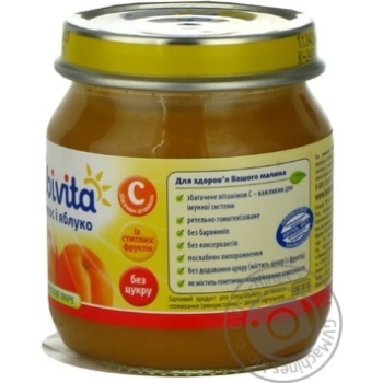 Puree Bebivita Apricot-Apple sugar free with vitamin C for 5+ month old babies glass jar 100g Russia - buy, prices for MegaMarket - photo 4