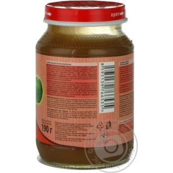 Puree Fruta Pureshka Strawberry for 6+ month old babies glass jar 190g Czech Republic - buy, prices for NOVUS - photo 2