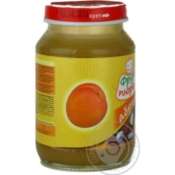 Puree Fruta Pureshka Apricot for 6+ month old babies glass jar 190g Czech Republic - buy, prices for NOVUS - photo 3