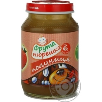 Puree Fruta Pureshka Strawberry for 6+ month old babies glass jar 190g Czech Republic - buy, prices for - photo 13