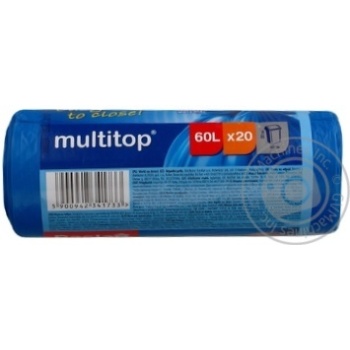 Пакети д/сміття Paclan Multitop 60л*20шт х24 купить, цены на МегаМаркет - фото 4