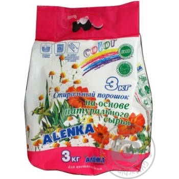 Пральний порошок ALENKA color 3кг х4 купити, ціни на МегаМаркет - фото 1