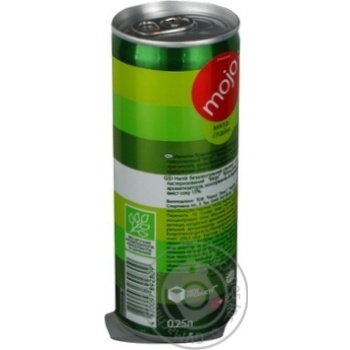 Non-alcoholic sparkling juice-containing drink Mojo Mint-Lime with lime juice can 250ml Ukraine - buy, prices for NOVUS - photo 3