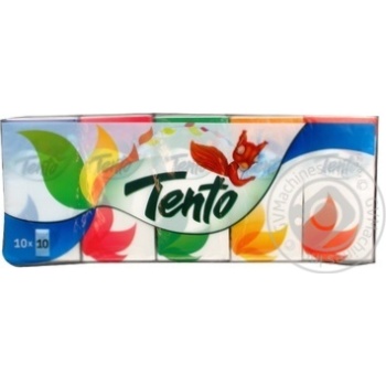 Хусточки Tento паперові 10шт купити, ціни на МегаМаркет - фото 2