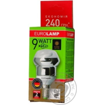 Лампа енергозберігаюча Eurolamp R50 9W 2700K E14 артикул R5-09142 - купить, цены на - фото 2