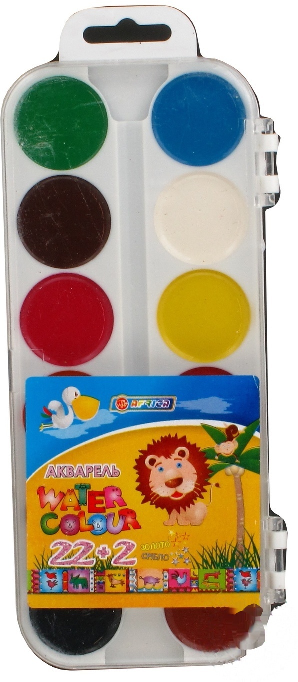 

Краска Economix Africa Kids акварельная 24 цвета