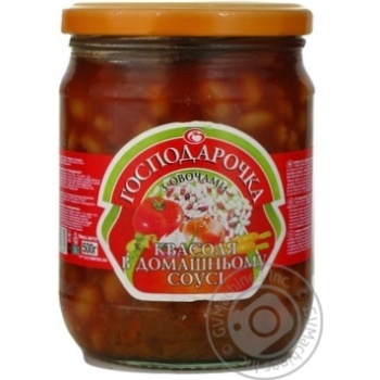 Vegetables kidney bean Hospodarochka vegetable canned 500g glass jar Ukraine - buy, prices for NOVUS - photo 8