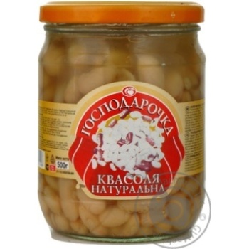 Vegetables kidney bean Hospodarochka canned 500g glass jar Ukraine - buy, prices for NOVUS - photo 1