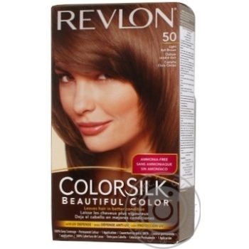 Фарба для волосся Revlon ColorSilk 50 Світлий попелясто-каштановий 5А - купити, ціни на - фото 7