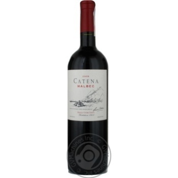 Вино Catena Malbec Argentinean червоне сухе 0.75л х6 купить, цены на МегаМаркет - фото 1