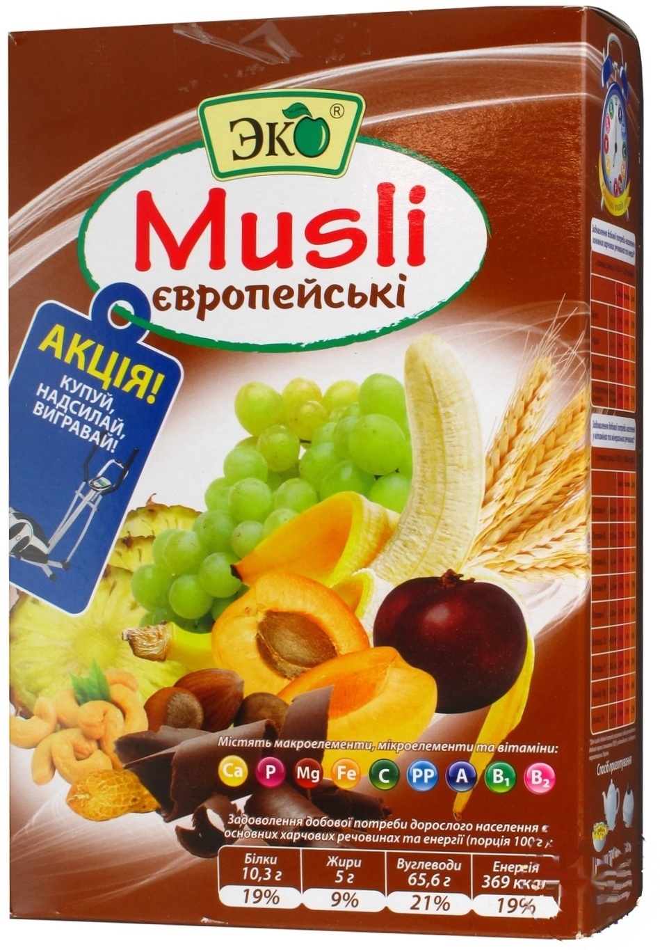 

Мюсли Эко Европейские 375г