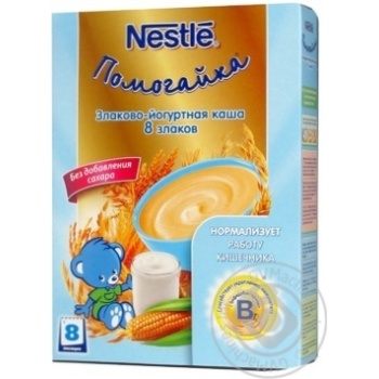 Baby dairy-free porridge Neastle Pomogaika Cereal-yogurt 8 cereals with bifidobacteria and prebiotics for 8+ months babies 200g Spain - buy, prices for NOVUS - photo 4